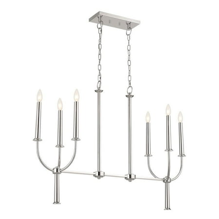 Kichler 52495 Florence 6 Light 43 Wide Taper Candle Style Chandelier - Nickel
Kichler 52495 Florence 6 Light 43 Wide Taper Candle Style Chandelier - Nickel