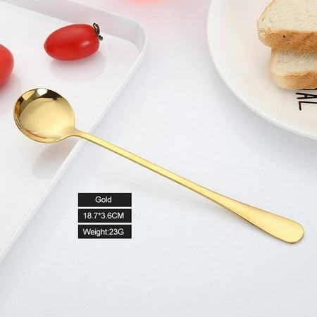 Hot 1PC Stainless Steel Coffee Spoon Long Handle Ice Cream Dessert Tea Spoon Picnic Drinkware Tableware Kitchen Accessories
Hot 1PC Stainless Steel Coffee Spoon Long Handle Ice Cream Dessert Tea Spoon Picnic Drinkware Tableware Kitchen Accessories