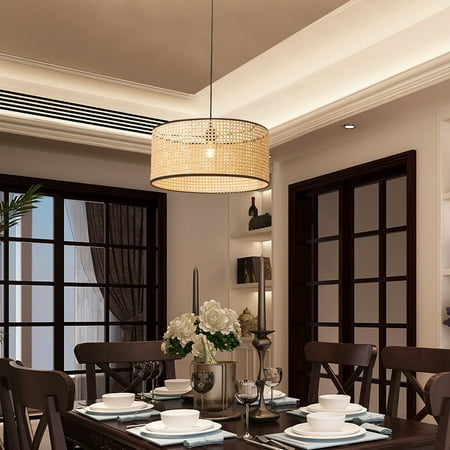 Fichiouy Retro Pendant Light Bamboo Wicker Rattan Chandelier Hanging Ceiling Lamp Fixture E26
Fichiouy Retro Pendant Light Bamboo Wicker Rattan Chandelier Hanging Ceiling Lamp Fixture E26