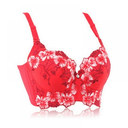 Wuffmeow Embroidery Floral Bra Lady Women s Padded Lingerie Bralette Bra Underwire
Wuffmeow Embroidery Floral Bra Lady Women s Padded Lingerie Bralette Bra Underwire
