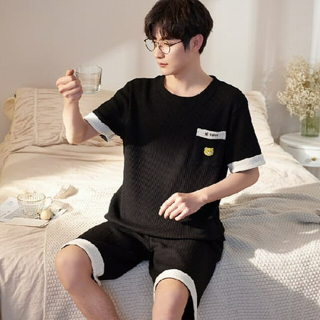 PIKADINGNIS Pajamas Set Male Cotton Short-Sleeved Spiral Pattern Mens Summer Leisure Loose Home Clothing Soft Men Sleepwear Pijamas Pant
PIKADINGNIS Pajamas Set Male Cotton Short-Sleeved Spiral Pattern Mens Summer Leisure Loose Home Clothing Soft Men Sleepwear Pijamas Pant