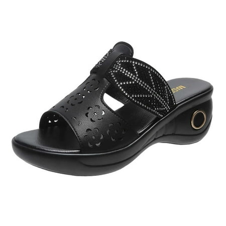 Women s Orthopedic Sandals Comfortable Arch Support Wedge Sandals Clearance Sale Women s Summer Casual Comfortable Slippers Solid Color Platform Hollow Out Slippers
Women s Orthopedic Sandals Comfortable Arch Support Wedge Sandals Clearance Sale Women s Summer Casual Comfortable Slippers Solid Color Platform Hollow Out Slippers