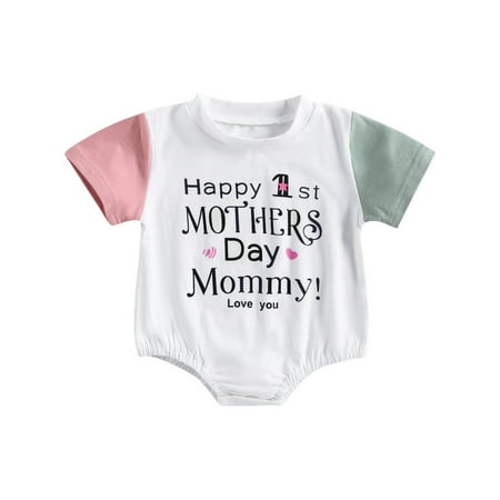 Musuos Happy First Mothers Day Baby Girl Boys Bubble Romper Color Block Onesie Bodysuit
Musuos Happy First Mothers Day Baby Girl Boys Bubble Romper Color Block Onesie Bodysuit
