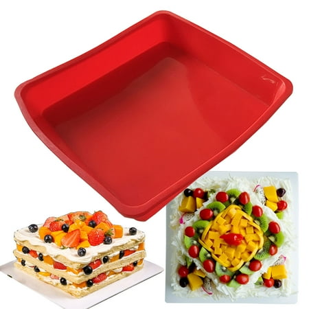 HEVIRGO Kitchen Square Cake Pan Mold Baking Accessories Food Grade Non-stick Heat-resistant No Deformation Easy-Demoulding DIY Making Bakeware Silicone Cake Mold Household Supplies
HEVIRGO Kitchen Square Cake Pan Mold Baking Accessories Food Grade Non-stick Heat-resistant No Deformation Easy-Demoulding DIY Making Bakeware Silicone Cake Mold Household Supplies