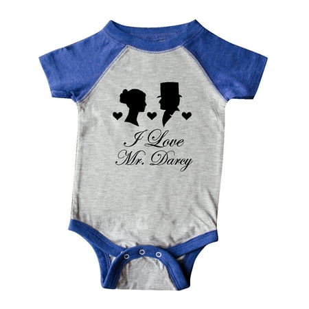 Inktastic Jane Austen I Love Mr Darcy Gift Baby Girl Bodysuit