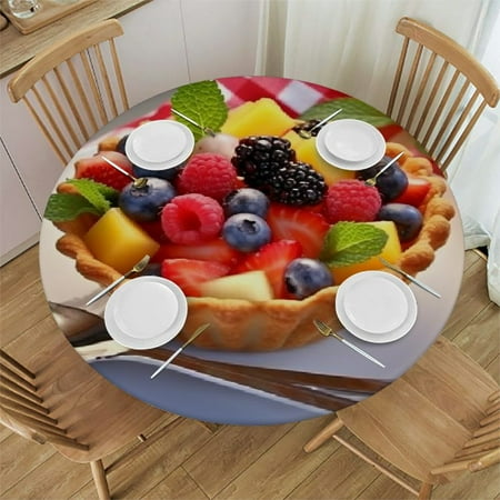 Palnkart Fruit Salad Round Table Cover Stain Resistant Washable Indoor Outdoor Tablecloth Kitchen Dining Wedding Parties Waterproof 100% Polyester Fiber 42-46
Palnkart Fruit Salad Round Table Cover Stain Resistant Washable Indoor Outdoor Tablecloth Kitchen Dining Wedding Parties Waterproof 100% Polyester Fiber 42-46