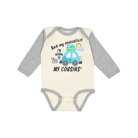 Inktastic Book my Reservation! I m Going To My Cousins Gift Baby Boy or Baby Girl Long Sleeve Bodysuit
Inktastic Book my Reservation! I m Going To My Cousins Gift Baby Boy or Baby Girl Long Sleeve Bodysuit