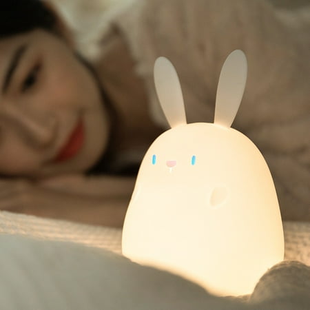 Cute Rabbit Night Light Kids Silicone Rabbit Lamp USB Rechargeable LED Bedside Lamp with Touch Control Portable Kawaii Kids Room Bedroom
Cute Rabbit Night Light Kids Silicone Rabbit Lamp USB Rechargeable LED Bedside Lamp with Touch Control Portable Kawaii Kids Room Bedroom