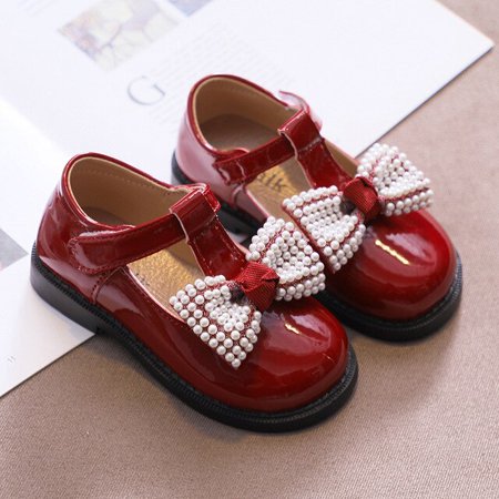 DancePeanut Kids Girls Elegant Pearl Butterfly-Knot T-Strap Casual Shoes For Children Non-Slip Flat Leather Shoes Size 21-30
DancePeanut Kids Girls Elegant Pearl Butterfly-Knot T-Strap Casual Shoes For Children Non-Slip Flat Leather Shoes Size 21-30