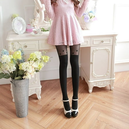 Women Sexy Socks Thin Velvet Over Knees Crotch Pantyhose Stocking Tights