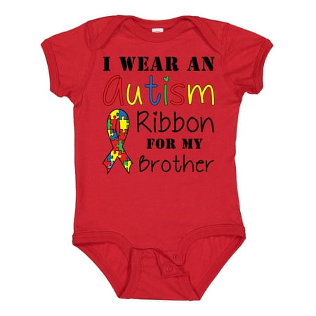 Inktastic I Wear an Autism Ribbon for My Brother Gift Baby Boy or Baby Girl Bodysuit
Inktastic I Wear an Autism Ribbon for My Brother Gift Baby Boy or Baby Girl Bodysuit