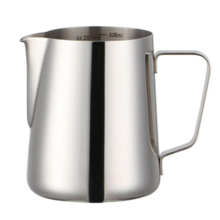 

Stainless Steel 600ml Milk Frothing Pitcher Jug Milk Frother Cup Espresso Steaming Pitcher for Coffee Latte s Cappuccino
