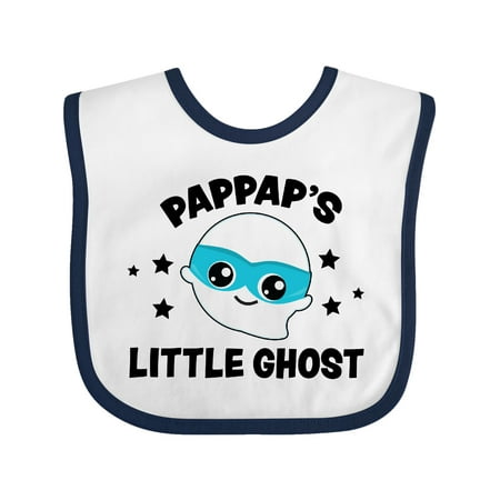 Inktastic Cute Pappap s Little Ghost with Stars Gift Baby Boy or Baby Girl Bib