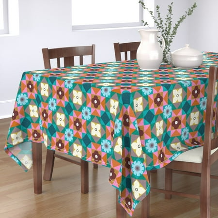 Cotton Sateen Tablecloth 70 x 120 - Colors Geometric Diamonds Pink Moroccan Color Teal Folk Art Squares Print Custom Table Linens by Spoonflower
Cotton Sateen Tablecloth 70 x 120 - Colors Geometric Diamonds Pink Moroccan Color Teal Folk Art Squares Print Custom Table Linens by Spoonflower