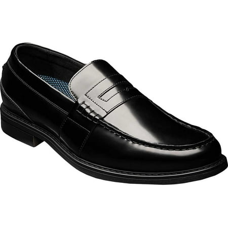Men s Nunn Bush Lincoln Penny Loafer II Black Polished Leather 13 W