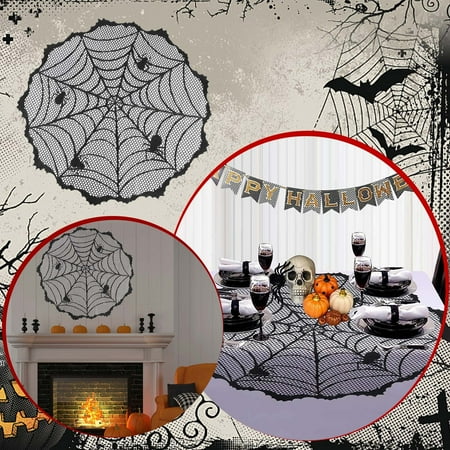 Chidemgin Halloween Decoration Halloween Festival Lace Table Runner Black Mesh Decoration
Chidemgin Halloween Decoration Halloween Festival Lace Table Runner Black Mesh Decoration