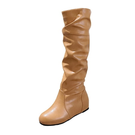 NECHOLOGY Women Stretch Boots Wide Calf Knee Retro Women Solid Color Non Slip Low Heeled Boots Women Wide Calf Size 10 Yellow 6.5
NECHOLOGY Women Stretch Boots Wide Calf Knee Retro Women Solid Color Non Slip Low Heeled Boots Women Wide Calf Size 10 Yellow 6.5
