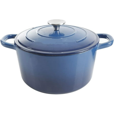 5 Qt Dutch Oven - Round - Sapphire Blue - Cast Iron