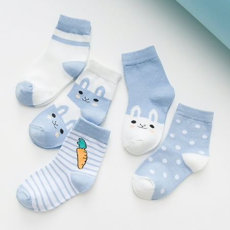 Toddler Socks 5 Packs in 1 Set for Kids Baby Girls Boys Fashion Cartoon Cute Fuzzy Cotton Non Skid Gripper Ankle Crew Socks (L Size for 7-9T Blue Rabbit Pattern)
Toddler Socks 5 Packs in 1 Set for Kids Baby Girls Boys Fashion Cartoon Cute Fuzzy Cotton Non Skid Gripper Ankle Crew Socks (L Size for 7-9T Blue Rabbit Pattern)