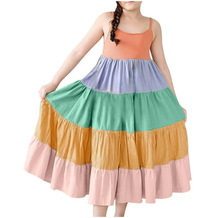 qucoqpe Toddler Baby Girls Fashion Cute Rainbow Colors Print Splicing Suspenders Dress
qucoqpe Toddler Baby Girls Fashion Cute Rainbow Colors Print Splicing Suspenders Dress