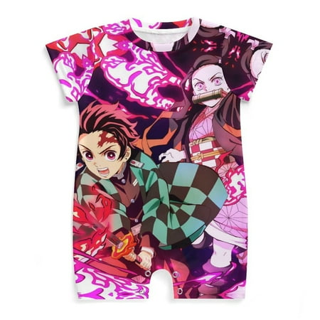 Demon Slayer Baby Romper Anime Romper for Baby Short Sleeve Pajamas for Baby Boy Girl Jumpsuits Sleep And Play 3-24 Months
Demon Slayer Baby Romper Anime Romper for Baby Short Sleeve Pajamas for Baby Boy Girl Jumpsuits Sleep And Play 3-24 Months