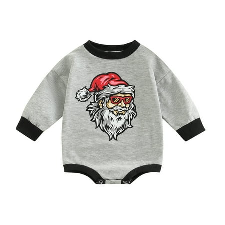 Sunisery Kids Baby Girls Boys Romper Christmas Santa Claus Print Round Neck Long Sleeve Bodysuit Clothes
Sunisery Kids Baby Girls Boys Romper Christmas Santa Claus Print Round Neck Long Sleeve Bodysuit Clothes