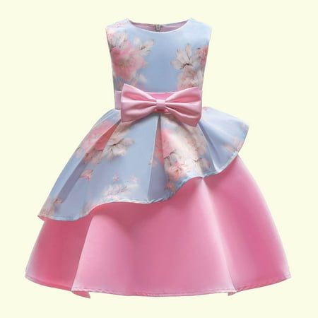 Leutsin Toddler Girls Net Yarn Flowers Print Bow Ruffles Birthday Party Gown Long Dresses
Leutsin Toddler Girls Net Yarn Flowers Print Bow Ruffles Birthday Party Gown Long Dresses