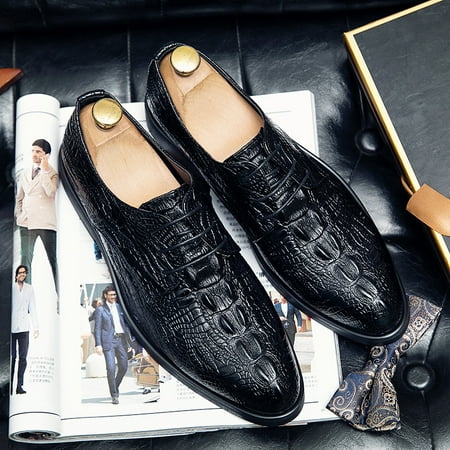Men‘s Crocodile Print Dress Shoes Derby Shoes Rubber Sole Non Slip Formal Shoes For Business Meeting Men‘s Shoes Christmas Gift
Men‘s Crocodile Print Dress Shoes Derby Shoes Rubber Sole Non Slip Formal Shoes For Business Meeting Men‘s Shoes Christmas Gift