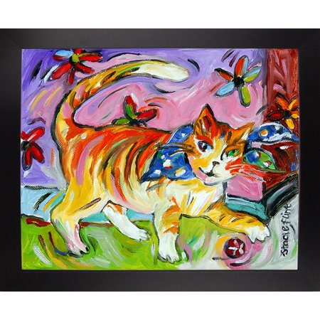 Tony Tiger-STAFLI89576 Print 6"x7.5" by Stacie Flint in a Affordable Black Large