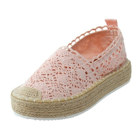 Casual Shoes for Women Women Hollow Platform Casual Shoes Solid Color Breathable Wedge Espadrilles Women Casual Shoes Pu Pink 40
Casual Shoes for Women Women Hollow Platform Casual Shoes Solid Color Breathable Wedge Espadrilles Women Casual Shoes Pu Pink 40