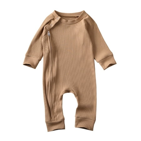 Frecoccialo New 7 Colors Infant Baby Boys Girls Solid Romper With Zipper Cotton Kids Girls Long Sleeve Ribbed Jumpsuit Spring Autumn Clothes
Frecoccialo New 7 Colors Infant Baby Boys Girls Solid Romper With Zipper Cotton Kids Girls Long Sleeve Ribbed Jumpsuit Spring Autumn Clothes