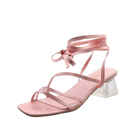 Pgeraug womens slippers Summer Fashion Large Size Thin Strap Heel Square Heel Sandals mens slippers Pink 40
Pgeraug womens slippers Summer Fashion Large Size Thin Strap Heel Square Heel Sandals mens slippers Pink 40