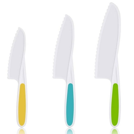 Ikoopy 3Pcs Kids Cutters Plastic Kids Safety Sawtooth Cutter Children Fruit Blade Serrated Edges and Safe Kitchen Slicing Paring Toy
Ikoopy 3Pcs Kids Cutters Plastic Kids Safety Sawtooth Cutter Children Fruit Blade Serrated Edges and Safe Kitchen Slicing Paring Toy