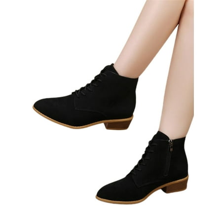 Shakub Womens Formal Office Ankle Booties Zipper Pointed Toe Block Work Boots Winter Lace Up Comfy Shoes
Shakub Womens Formal Office Ankle Booties Zipper Pointed Toe Block Work Boots Winter Lace Up Comfy Shoes
