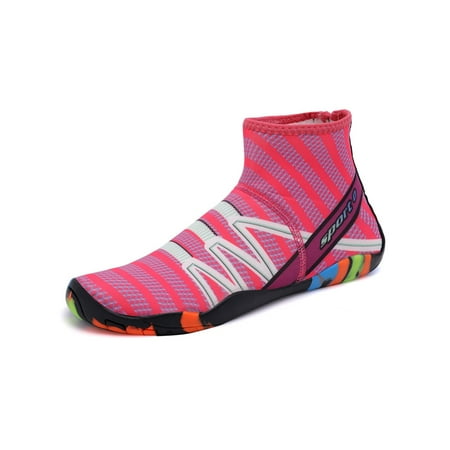 Sanviglor Womens Mens Aqua Socks High Top Water Shoes Quick Dry Yoga Shoe Training Comfort Anti-Slip Trainers Slip Resistant Barefoot Sneakers Black Rose Red 6
Sanviglor Womens Mens Aqua Socks High Top Water Shoes Quick Dry Yoga Shoe Training Comfort Anti-Slip Trainers Slip Resistant Barefoot Sneakers Black Rose Red 6
