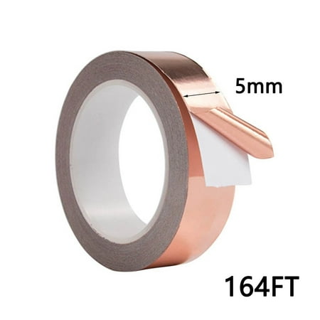 164FT Double Conductive CopperFoil Tape EMI ShieldingConductiveTape Multipurpose
164FT Double Conductive CopperFoil Tape EMI ShieldingConductiveTape Multipurpose