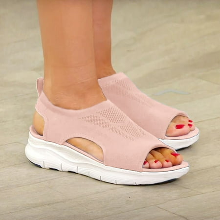 Wandatree Summer New Flying Woven Mesh Thick Bottom Soft Bottom Casual Sports Shoes Women s Fish Mouth Sandals Women Clearance
Wandatree Summer New Flying Woven Mesh Thick Bottom Soft Bottom Casual Sports Shoes Women s Fish Mouth Sandals Women Clearance