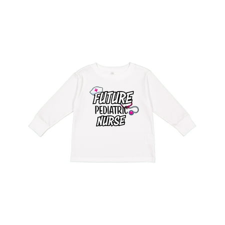 Inktastic Future Pediatric Nurse Gift Toddler Toddler Girl Long Sleeve T-Shirt
