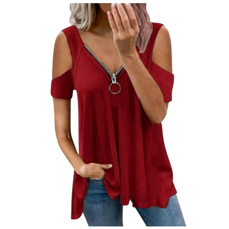 Tops Color Blouse V-neck Womens Casual Short Fold Zipper Collar Sleeve Women s under Scrub Women Long Sleeve Shirts
Tops Color Blouse V-neck Womens Casual Short Fold Zipper Collar Sleeve Women s under Scrub Women Long Sleeve Shirts