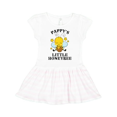 Inktastic Cute Bee Pappy s Little Honeybee with Stars Gift Toddler Girl Dress