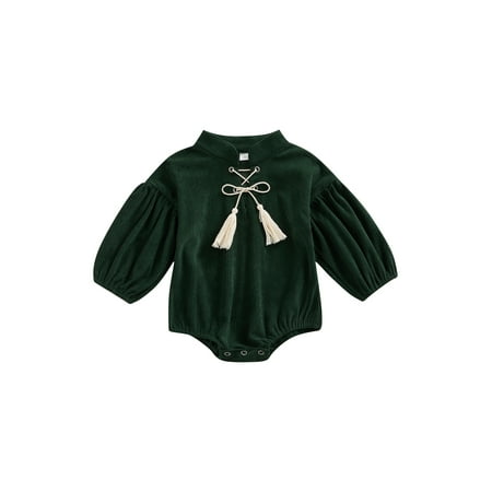 Jkerther Infant Baby Girl Corduroy Romper Bubble Puff Sleeve Crew Neck Drawstring Fall Spring Short Jumpsuits
Jkerther Infant Baby Girl Corduroy Romper Bubble Puff Sleeve Crew Neck Drawstring Fall Spring Short Jumpsuits