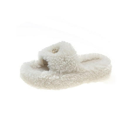 Ymiytan Ladies Lightweight Fuzzy Slippers Winter Cozy Open Toe Fluffy Slides House Comfort Beige 5.5
Ymiytan Ladies Lightweight Fuzzy Slippers Winter Cozy Open Toe Fluffy Slides House Comfort Beige 5.5