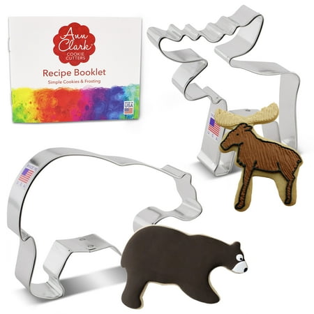 Ann Clark Mountain Wildlife Cookie Cutter Set 2-Piece Made in USA