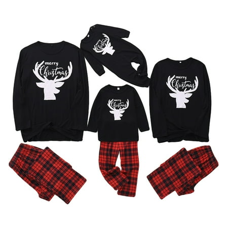 ZIYIXIN Family Matching Christmas Pajamas Set Letter Deer Printed Long Sleeve Tops Plaid Long Pants
ZIYIXIN Family Matching Christmas Pajamas Set Letter Deer Printed Long Sleeve Tops Plaid Long Pants