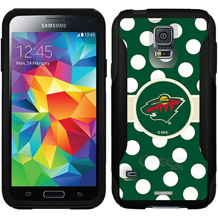 Minnesota Wild Polka Dots Design on OtterBox Commuter Series Case for Samsung Galaxy S5