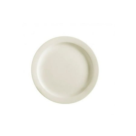 Plate Narrow Rim 11-1/8 Dia. X 1-1/2 H Stoneware American White