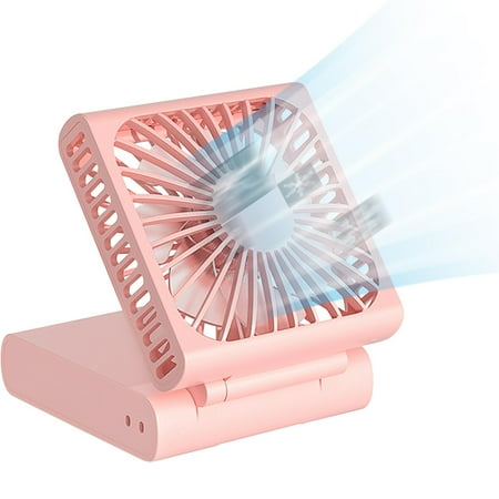 Famure Portable Mini Handheld Fan|Small Fan Rechargeable Power Bank USB|Constant Power Supply Vertical Folding Desktop Multi Function Charge Fan Personal Fan