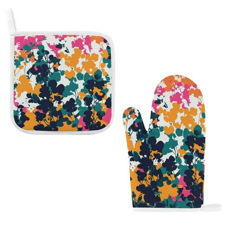 ZZZHY Camo Flower Silhouettes-33 Oven Mitts and Pot Holders Sets Heat Resistant Oven Gloves Cute Kitchen Mitts for Oven 2-Piece Baking Gloves Set for Cooking Grilling Baking
ZZZHY Camo Flower Silhouettes-33 Oven Mitts and Pot Holders Sets Heat Resistant Oven Gloves Cute Kitchen Mitts for Oven 2-Piece Baking Gloves Set for Cooking Grilling Baking