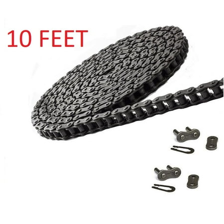 35 Roller Chain 10 Feet with 2 Connecting Links Master links (305cm)