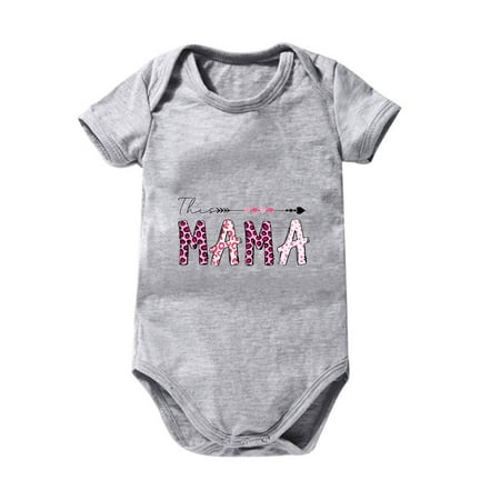 Mikilon Toddler Baby Boys Girl Comfortable Mother s Day Print Short Sleeve Romper Jumpsuit Infant Clothes for Baby Girl 12-18 Months Gray on Discount
Mikilon Toddler Baby Boys Girl Comfortable Mother s Day Print Short Sleeve Romper Jumpsuit Infant Clothes for Baby Girl 12-18 Months Gray on Discount